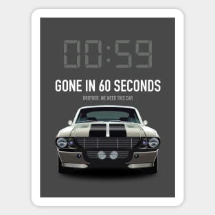 Gone in 60 Seconds - Alternative Movie Poster Magnet